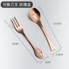 Nuevo Creativo Lindo Delfín Cuchara Acero Inoxidable 304 Cuchara de Café Cuchillo y Tenedor Set Cuchara Colorida para Revolver Venta al por Mayor