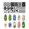 2026 Placa de Aço para Nail Art Transfronteiriça Novo Dia dos Namorados Formato de Coração Aço Inoxidável Fosco Template de Impressão DIY Atacado