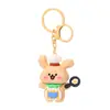 Lindo Nuevo Llavero Colgante de Cachorro Chef Muñeco 3D Llavero Colgante Exquisito para Mochila de Pareja Venta al por Mayor