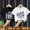 Ropa nueva de verano para niños, camiseta de manga corta estilo coreano para niños, top elegante y versátil, camiseta de manga corta de algodón puro, camisa moderna estilo japonés
