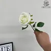 Flor Rosa de Veludo Artificial com Pérolas, Flor Rosa Única de Veludo para Decoração de Casa, Atacado Dropshipping Transfronteiriço