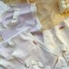Ropa Interior de Algodón Crema para Mujer Antibacterial Transpirable Cintura Media Algodón para Bebé Dulce Braguitas sin Costuras de Niña Japonesa