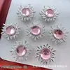 Caja Mágica Mariposa de Diamante Calabaza Corazón Flor Redonda Multicolor Ocho Agujeros Separadores Cuentas DIY Pulsera de Cuentas Accesorios para Collares