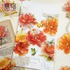 Paquete de Pegatinas para Mascotas Yiniao de Varios Tamaños, Serie Floral Dorada, 20 Pegatinas de Material con Temática Floral para Creación de Escenas, 6 Opciones para Elegir