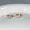 Brincos de cruz de diamante japoneses e coreanos nicho design retrô requintado fivela de orelha Super Flash Net vermelho quente menina brincos de todos os jogos