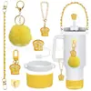 Accesorios Decorativos Stanley Correa de Mano de Cuerda Trenzada Estuche para Labial Llavero Duende Briqueta Funda de Silicona Antideslizante para Taza