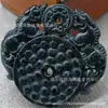 Colgante de Jade Verde Oscuro Natural de Fénix, Colgante de Jade Negro de Nueve Dragones, Colgante de Jade del Buda Maitreya, Placa de Jade de Guanyin, Suministro para Transmisión en Vivo