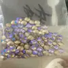 Explosiones de red de moda taladro de uñas cuadrado puntiagudo con forma especial Super Brillante Aurora cuadrado de cristal strass decoración para usar en uñas al por mayor