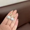 Brincos Estilo Coreano Tendência Estilo Chanel Espiga de Trigo Pérola Explosiva Moda Distintivo Luxo Leve Alto Padrão Versátil Joia de Orelha para Mulheres