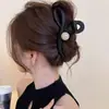 Pinza para el pelo de estrella con garra y estampado de leopardo estilo retro, dulce y fresca, para recogidos, pinza de acetato de gato y tiburón, accesorio de pelo elegante en forma de corazón