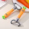 Pelador en Forma de Zanahoria para Cocina Casera, Pelador Multifuncional de Frutas y Patatas, Pelador Lindo y Creativo