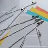 Cabo de Aço Grampo Jacaré Clipe de Metal para Recados Clipe de Cauda Longa Clipe de Amarração Guia de Fio de Aço Inoxidável Agulha Carro