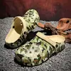 Nuevos Zuecos con Estampado de Camuflaje Transfronterizos para Uso al Aire Libre, Zuecos de Playa de Punta Cerrada, Zapatos de Pareja, Sandalias, Zapatos de Moda para Hombre y Mujer
