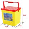 Cubo de Pesca Engrosado con Tapa Cubo de Almacenamiento de Plástico Sentable Taburete Cubo de Almacenamiento Doméstico Cubo Grande para Lavado de Autos Caja de Sitio