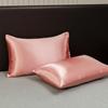 Tienda de Fábrica Transfronteriza Funda de Almohada de Color Sólido Seda Sintética Funda de Almohada de Satén Almohada tipo Sobre