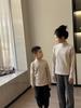 Camiseta Térmica de Cuello Alto Gruesa de Invierno para Mujer, Manga Larga, Capa Base Blanca, Estilo Familiar (Padre-Hijo), Nueva Ropa Interior Cálida