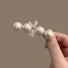 Exquisita Horquilla Coreana para Mujer, Pasador con Forma de Cruz de Aspecto de Alta Gama, Pinza Lateral con Pedrería, Elegante Pinza para Flequillo, Doble Pinza