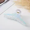 Clip de tiburón de alta gama de océano de ensueño Clip para el cabello de alta calidad de verano Clip femenino Dulce Accesorio para el cabello en la parte posterior de la cabeza