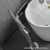 Torneira de Banheira Quente e Fria de Controle Duplo em Cobre Puro, Torneira Integrada, Conjunto de Chuveiro de Piso