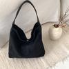 Otoño 2025 Nuevo Bolso de Hombro Grande Capacidad Estilo Coreano Retro Bolso Tote de Gamuza Versátil Casual para Viajes de Mujer