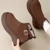 Botas de Nieve Cortas de Tobillo con Suela Gruesa Estilo Coreano Más Vendidas para Mujer 2026 Nuevas Llegadas de Invierno Botas de Algodón Grueso Calentitas para el Noreste para Mujer