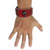 Pulsera de Calavera Gótica con Diamantes Joyería Diseño Original Pulsera de Cuero PU