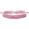 Pulseira Colorida de Verão Tecida à Mão com Cordão Encerado Estilo Étnico Pulseira de Couro PU Estampada Cordão Simples Multicolorido Cordão de Mão