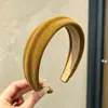 Diadema de punto estilo retro americano de ala ancha, de alta gama, adecuada para frentes amplias, a la moda, versátil para uso diario y para ir al trabajo, pinza para el pelo y accesorio para el cabello
