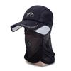 Boné de beisebol com proteção solar retrátil e pescoceira removível para primavera e verão, chapéu retrátil feminino, boné casual masculino, atacado de fábrica