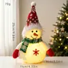 Atmosfera de Natal Luz LED Quente Boneco de Neve Ornamento Boneca de Pelúcia Loja de Presentes de Natal Decoração de Vitrine de Desktop
