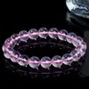 Venta al por mayor de fábrica Pulseras de Cristal Natural Cristal Blanco Cristal Rosa Cristal de Fresa Cadenas de Mano Suministro para Transmisión en Vivo Gran Stock Buen Precio