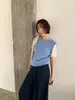 6UP Suéter Texturizado Nuevo Estilo Coreano Cuello Redondo Falso Dos Piezas para Mujer Primavera 2026 Guangzhou Línea 13 Minimalista Versátil 60062
