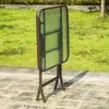 Mesa Pequena e Cadeiras para Varanda Conjunto de Chá Lazer Conjunto de Mesa e Cadeiras para Exterior Loja de Chá com Leite Mesa Externa de Vidro Temperado com Efeito Ondulado