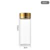 En Stock 30 Botellas Controladas con Tapa Dorada, Botellas Pequeñas de Vidrio Transparente para Medicina, Botellas de Colores para Dulces, Botellas con Tapa de Rosca para Empaque de Gelatina de Hierba, Botellas para Dulces