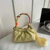 Bolsa de Tecido Grande Capacidade Casual Simples 2026 Novo Estilo Simples Moda Coreana Alça Larga no Ombro Ajuste Próximo Bolsa de Ombro Único Transversal