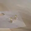 Design de Nicho Minimalista de Alta Qualidade Estilo Frio Brincos de Clipe de Zircônia Não Perfurados Ear Cuff para Mulheres Moda Tendência Atacado