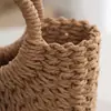 Bolso de Mano Tejido de Paja Estilo Francés, Bolso Tote Tejido Estilo Ins, Bolso Versátil de Playa para Verano, Bolso de Vacaciones en la Costa Estilo Mori