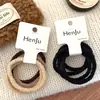 Set de Scrunchies Sencillos Sin Costuras, Estilo Femenino, Bandas Elásticas de Alta Elasticidad, Ligas para Cola de Caballo Alta, Accesorios para el Cabello Versátiles de Nicho al por Mayor