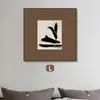 Pinturas Colgantes Color Crema Estilo Vintage, Arte Minimalista, Pinturas Colgantes de Nicho, Estilo Wabi-Sabi, Pinturas Decorativas de Alta Gama, Pinturas de Pie Personalizadas