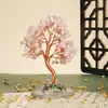 Árvore da Fortuna de Cristal Natural com Pedras Trituradas, Árvore de Cristal Colorida, Decoração de Mesa para Casa, Enfeite de Árvore da Fortuna para Escritório