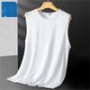 Chaleco de Verano de Secado Rápido para Hombres Gordos, Talla Grande, Camiseta Fresca Transpirable de Malla de Manga Corta Holgada, Talla Grande