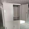 Armario de Hierro para Personal de Dormitorio, Acero Engrosado con Cerradura, Archivador de Hierro de Cuatro Puertas Dobles para Estudiantes, Moderno y Sencillo