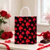 Nueva Bolsa de Empaque Blanca de Piel de Vaca de Amazon para San Valentín, Película de PE, Puntos, Bolsa de Regalo Resistente y Duradera