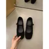 Zapatos Mary Jane de Felpa para Mujer 2026 Invierno Nuevo Estilo Uso Exterior Aumentan la Altura Correa Única Hebilla Versátiles Cálidos Zapatos de Lana y Algodón para Mujer