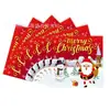 Nuevo Set de Decoración Navideña de Dibujos Animados Taza de Papel Desechable para Fiesta Manteles Platos de Papel Arreglo Suministros Festivos