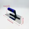 Mango de plástico azul espátula de acero inoxidable masilla lote Cuchillo de pared base de tierra de diatomeas cuchillo recolector de luz cuchillo de enlucido