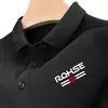 Comércio Exterior Moda Solta Camisa Polo Verão Masculina Manga Curta Seda de Gelo Respirável Cor Sólida Top Tendência