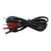 Cable de prueba para instrumento de fisioterapia personalizado 2.0 Extremo de tubo redondo X2+Sr a Sr+2.0 Aguja de electrodo X2 Dos por dos