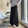 Pantalones de rayas texturizados para hombre, pantalones casuales estilo "old money" de otoño, pantalones largos casuales de caída relajada