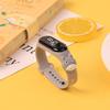En stock Venta al por mayor Reloj electrónico LED de luz blanca de dibujos animados lindo impermeable Reloj deportivo de pulsera táctil para estudiantes de primaria y secundaria